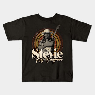 Stevie Ray Vaughan #2 vintage design on top Kids T-Shirt